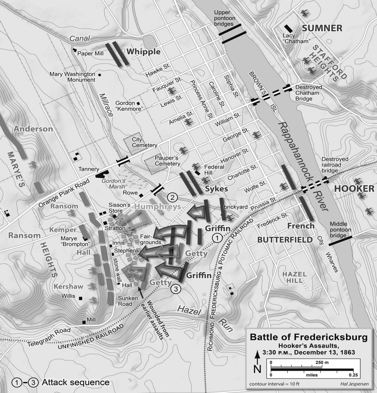 C:\Civil War\Papers I have written\Hookers Assualt Dec. 13, 1862.png