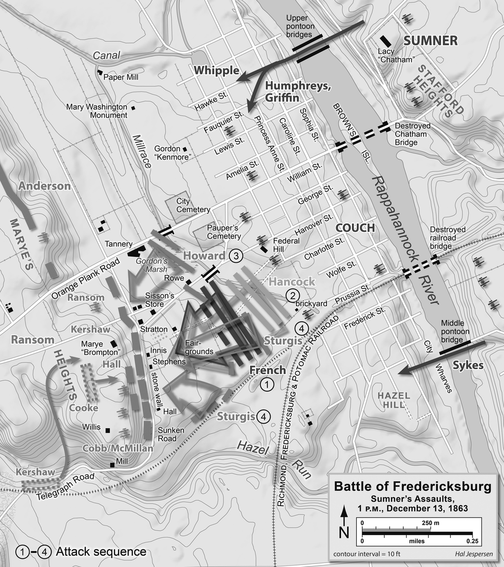G:\Civil War\Papers I have written\Sumners Assualts Dec. 13, 1862.png